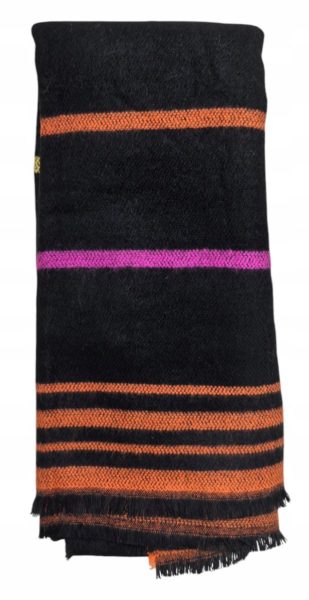 OVS CIEPŁY GRUBY SZAL DAMSKI W PASY JESIEŃ / ZIMA ROZM. 77 X 200 CM