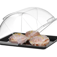 Wyposażenie lokali gastronomicznych - Witrynka Roll-Top HENDI GN 1/2 – Czarny Poliwęglan, 325x265x(H)195mm 427569 - miniaturka - grafika 1