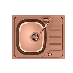 Zlewozmywak stalowy z baterią Calvo Quadron - Zlewozmywaki - miniaturka - grafika 1