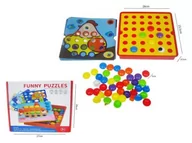 Zabawki kreatywne - Mozaika Guzikowa 12 Kart H13082 Hipo (H13082 Hipo) - miniaturka - grafika 1