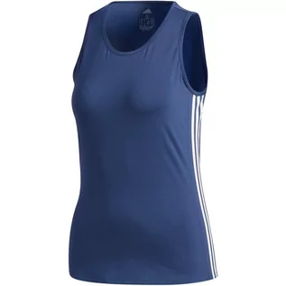 Odzież trekkingowa damska - Adidas, Koszulka damska, 3S SCOOP TANK FL2049, niebieski, rozmiar M - grafika 1