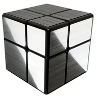 Łamigłówki - Kostka Logiczna 2x2 Asymetryczna - QiYi Mirror Srebrna - miniaturka - grafika 1