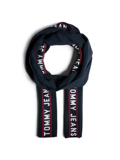 Szaliki i chustki dla dzieci - Tommy Jeans Szal Tjw Logo Tape Scarf AW0AW08991 Granatowy - grafika 1