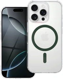 Drop Glue Colorful Ring Mag Cover kompatybilny z MagSafe pasuje do IPHONE 13 ciemny zielony - Etui i futerały do telefonów - miniaturka - grafika 1