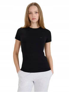 Damska koszulka bawełniana 4F TSHF2255 20S czarny XXL - Koszulki i topy damskie - miniaturka - grafika 1