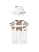 Rampersy - Mayoral Romper 1606 Biały - miniaturka - grafika 1