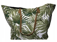 Torebki damskie - Duża Elegancka Damska Torba Plażowa Na Ramię PIECES Canvas Indie zatrzask - miniaturka - grafika 1