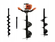 Geko Świder spalinowy + wiertła10cm,20cm,30cm + adapter 50cm 1/2