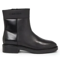 Botki damskie - Botki Calvin Klein Rubber Sole Ankle Boot Lg Wl HW0HW01700 Czarny - miniaturka - grafika 1