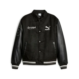 Kurtka męska Puma TEAM VARSITY czarna 62178801-M - Kurtki męskie - miniaturka - grafika 1