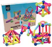 Klocki - Klocki Magnetyczne Edukacyjne Magnetic Sticks 42 Elementy - miniaturka - grafika 1