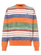 Bluzy damskie - Polo Ralph Lauren - Damska bluza nierozpinana, wielokolorowy|pomarańczowy - miniaturka - grafika 1