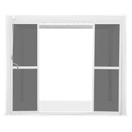 Kratki i pergole - Drzwi przesuwane z poliwęglanu do pergoli PREMIUM 4m white - GUTROOF - miniaturka - grafika 1