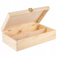 Pudełka i szkatułki - Creative Deco drewniane pudełko na 2 wina - miniaturka - grafika 1