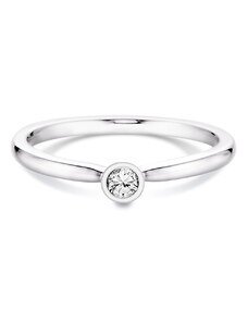 Diamant Vendome Złoty Pierścionek Diament 0.09K Gold 9K 375 r. 18