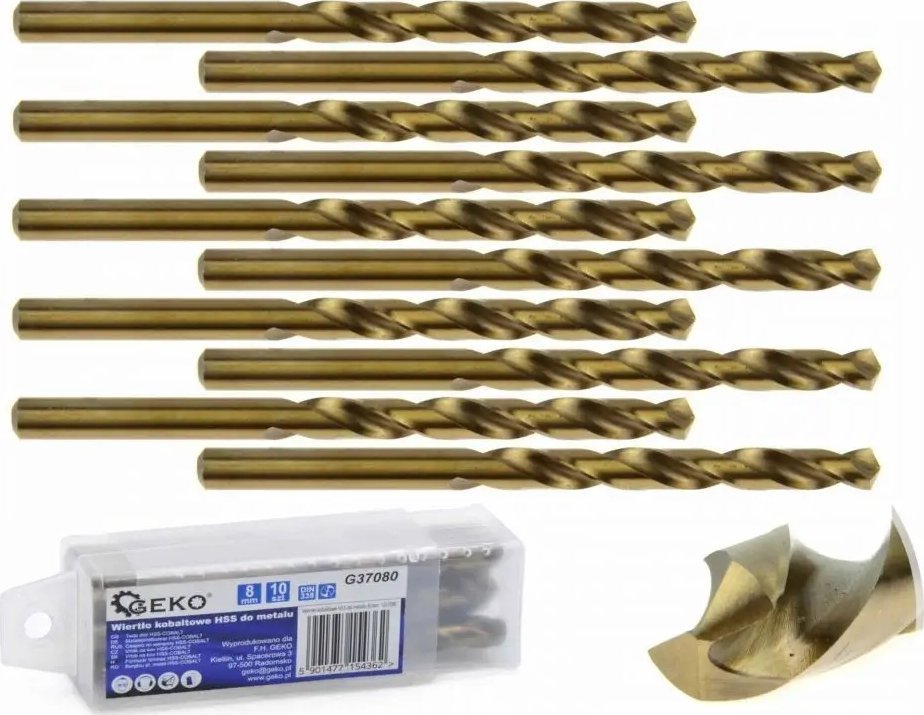 Geko Wiertło Wiertło kobaltowe HSS do metalu 4,5 mm 10/770