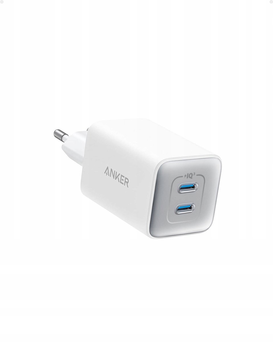 Ładowarka Anker 523 Nano3 GaN 47W PD PIQ 3.0 2xUSB-C Biała