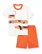 Piżamy chłopięce - CALIDA Dwuczęściowa piżama dla chłopców Toddlers Dog, Pomarańczowy (Koi Orange 075), 92 cm - miniaturka - grafika 1