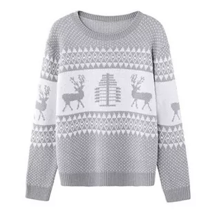 Swetry męskie - Świąteczny Sweter-ek Męski Z Reniferem Dla Niego - grafika 1