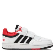 Buty dla chłopców - Sneakersy adidas Hoops Lifestyle H03863 Biały - miniaturka - grafika 1