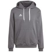 Piłka nożna - adidas Entrada 22 Sweat Hoodie HB0578 męska Bluza sportowa szara - miniaturka - grafika 1