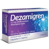 Leki przeciwbólowe - Dezamigren Tabletki powlekane 12,5 mg 2 sztuki - miniaturka - grafika 1