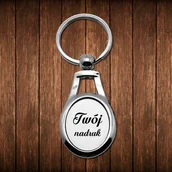 Breloki - Metalowy brelok do kluczy z Twoim zdjęciem - Elipsa - miniaturka - grafika 1