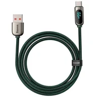 Kable USB - Baseus Kabel USB do USB-C Display 66W 1m zielony CASX020006 - miniaturka - grafika 1