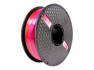 Filamenty i akcesoria do drukarek 3D - GEMBIRD 3DP-PLA-SK-01-RP Filament PLA Silk Rainbow czerwony/fioletowy 1.75mm 1kg - miniaturka - grafika 1