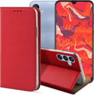 Etui i futerały do telefonów - ETUI Z KLAPKĄ DO SAMSUNG GALAXY A25 5G CZERWONE MAGNETYCZNE CASE KABURA - miniaturka - grafika 1