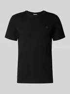 Koszulki męskie - T-shirt z wyhaftowanym logo - miniaturka - grafika 1