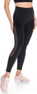 Legginsy - Teyli Legginsy sportowe z siateczką Mappy czarne Czarny 3XL - miniaturka - grafika 1