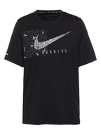 Koszulki sportowe męskie - Nike Koszulka w kolorze czarnym do biegania - miniaturka - grafika 1