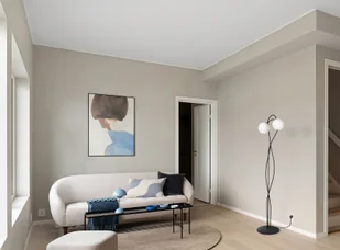 Elegancka lampa podłogowa, dwa punkty świetlne K-5353 z serii NELA - Lampy stojące - miniaturka - grafika 2