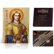 Ikony i obrazy sakralne - Ikona religijna Święty Ludwik IX - miniaturka - grafika 1