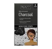 Pozostałe kosmetyki do pielęgnacji twarzy - Beauty Formulas Charcoal Paski oczyszczające na nos z aktywnym węglem 6 szt. - miniaturka - grafika 1