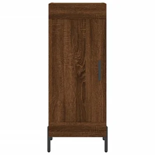 Szafka, brązowy dąb, 34,5x34x90 cm, materiał drewnopochodny Lumarko! - Szafki do salonu - miniaturka - grafika 6