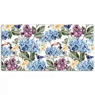 Obrusy i serwetki - Podkładka mata ochrona biurka Kwiaty retro 120x60cm, Dywanomat - miniaturka - grafika 1