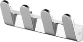 Wieszaki łazienkowe - Bisk futura silver 4-hak chrom - zrób zakupy. napisz opinię i wygraj zestaw kina (02980) - miniaturka - grafika 1