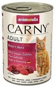 Animonda Cat Carny Adult smak: wołowina i serca 6 x 400g - Mokra karma dla kotów - miniaturka - grafika 1