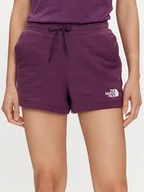 Spodenki damskie - The North Face Szorty sportowe NF0A7QZX Fioletowy Regular Fit - miniaturka - grafika 1