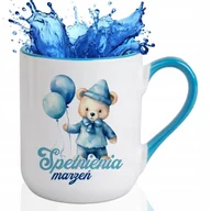 Kubki - KUBEK COMBO NIEBIESKI Na Prezent Urodziny MIŚ SPEŁNIENIA MARZEŃ Wzory - miniaturka - grafika 1