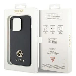 Guess GUHCP13LPS4DGPK iPhone 13 Pro 6.1" czarny/black hardcase Strass Metal Logo - Etui i futerały do telefonów - miniaturka - grafika 8