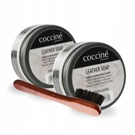 Środki do obuwia i ubrań - Mydło do Butów Leather Soap x2 i Szczotka Mazak Coccine Zestaw 3w1 - miniaturka - grafika 1