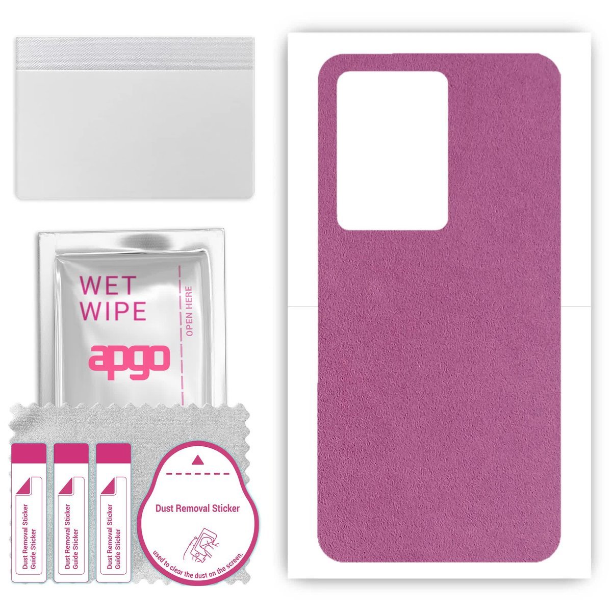 Folia naklejka skórka strukturalna na TYŁ Zamsz do Vivo Y100 4G - Zamsz Fioletowy - apgo SKINS