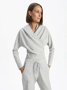 BGN Sweter w kolorze jasnoszarym - Swetry damskie - miniaturka - grafika 1