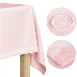 Obrus 140x200 Plamoodporny Klasyczny Elegant Pudrowy Róż - Obrusy i serwetki - miniaturka - grafika 1