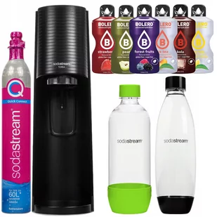 SodaStream Terra Black jedna butelka + butelka PET Zielona + bolero - Saturatory - miniaturka - grafika 1