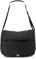Torebki damskie - Reebok Damska torba crossbody - stylowa lekka nylonowa pikowana i niepikowana codzienna torba na ramię dla kobiet, Pikowana czarna Celine, rozmiar uniwersalny - miniaturka - grafika 1