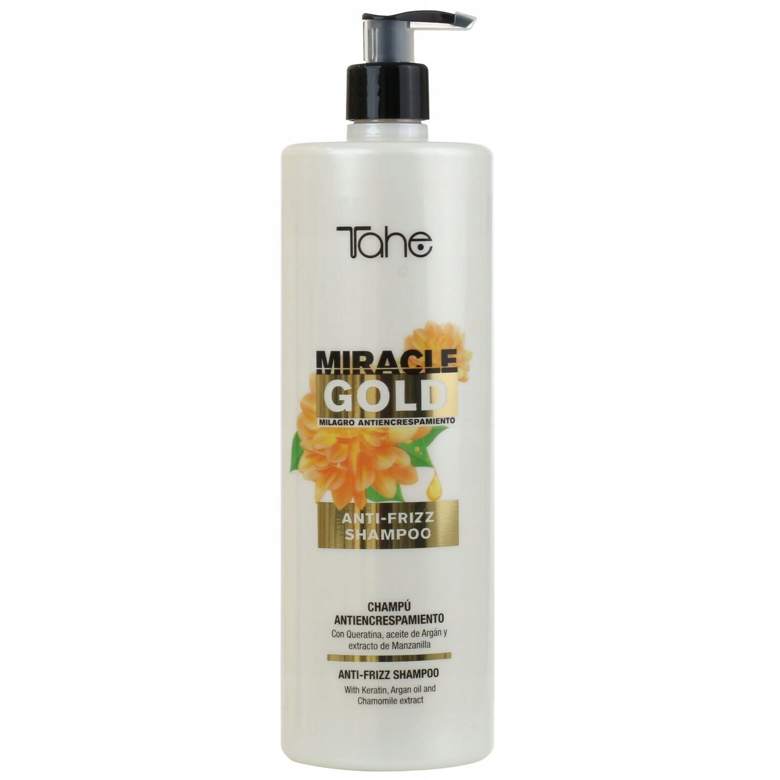 Tahe Miracle Gold Szampon wygładzający do włosów puszących się 1000 ml